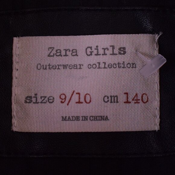 Zara Girls Black Fur Zipper Vest Y2K Winter Fall Warm Cozy Outerwear Grunge 9/10 - Picture 6 of 8